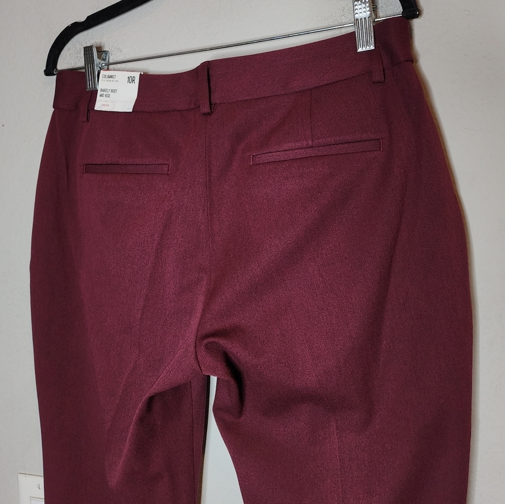NWT Express Columnist Barely Boot Maroon Trousers… - image 6